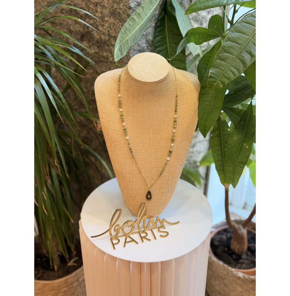 SAUTOIR PIERRE NATURELLE