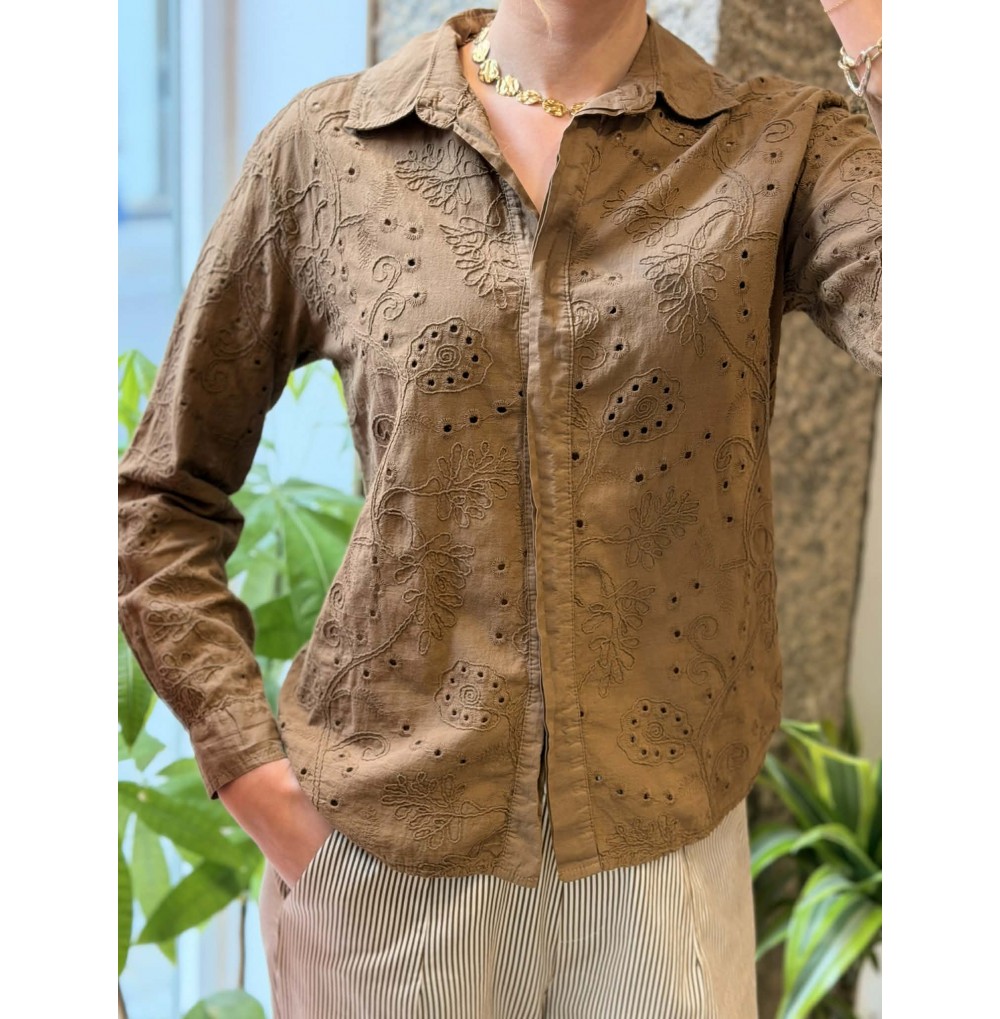 CHEMISE ML BRODERIE